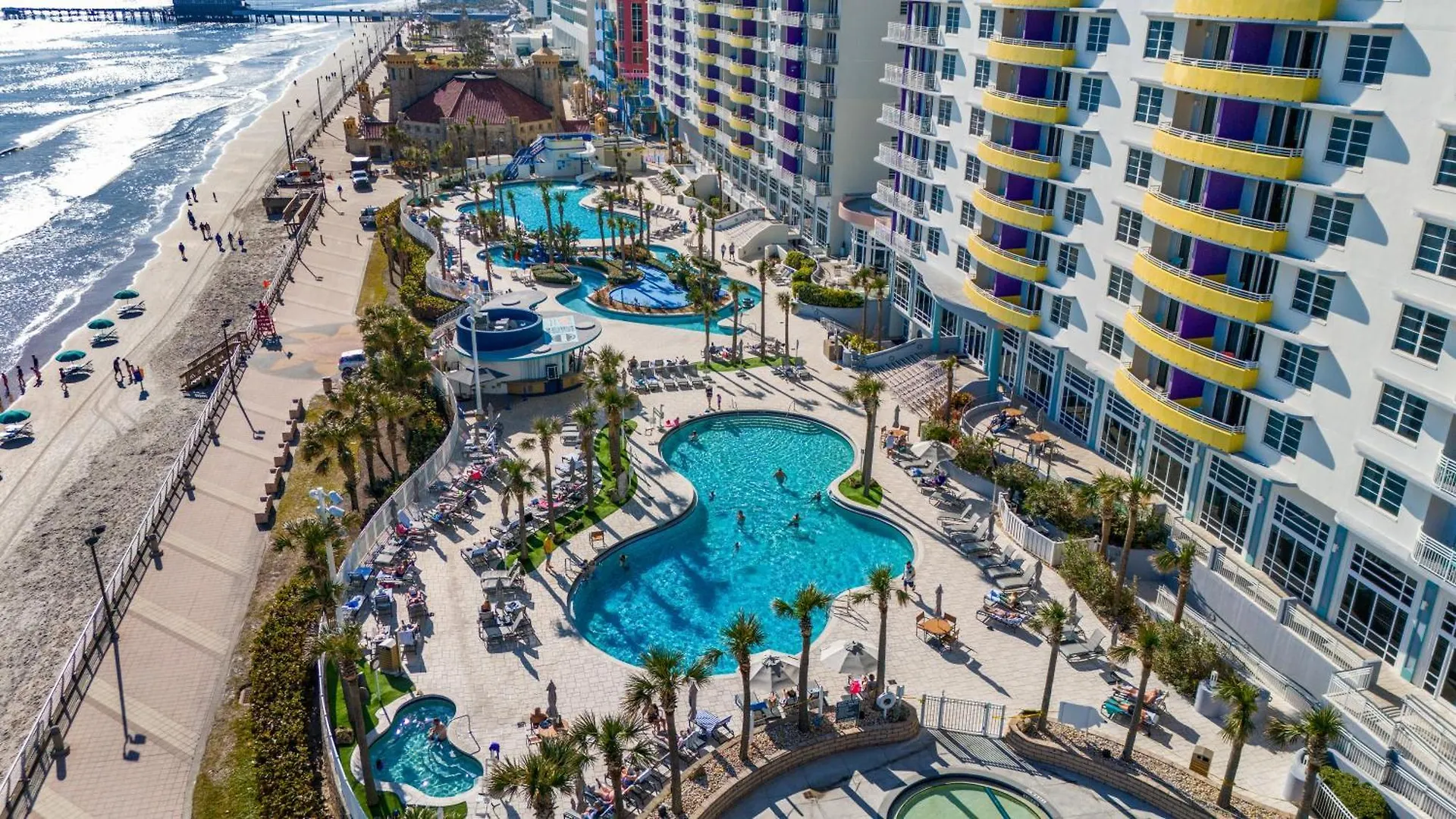 Seaside Splendor! 1Br Oasis With Private Oceanfront Balcony At Wyndham Oceanwalk Villa Daytona Beach 0*,  United States