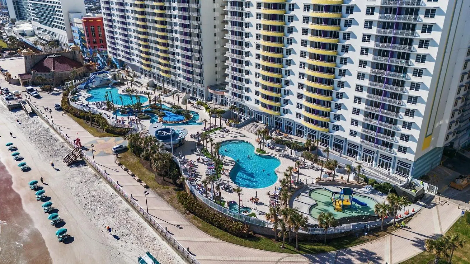 Seaside Splendor! 1Br Oasis With Private Oceanfront Balcony At Wyndham Oceanwalk Villa Daytona Beach